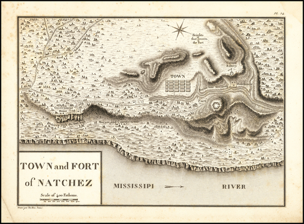 29-Mississippi Map By Georges Henri Victor Collot