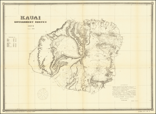 2-Hawaii and Hawaii Map By Hawaiian Government Survey