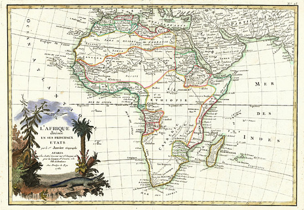 76-Africa and Africa Map By Jean Janvier