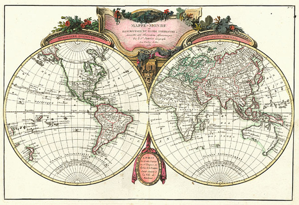 46-World and World Map By Jean Janvier