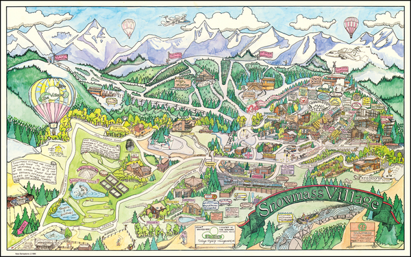 46-Colorado, Colorado and Pictorial Maps Map By James Giattino