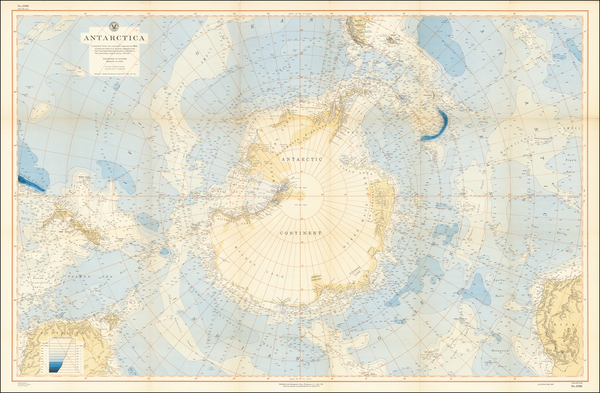 94-Polar Maps Map By U.S. Hydrographical Office