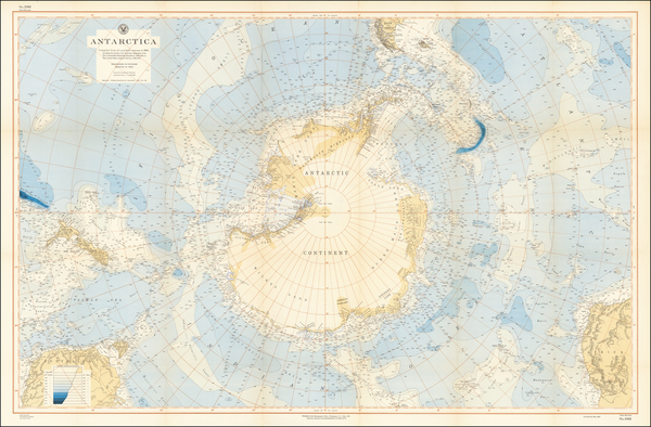 30-Polar Maps Map By U.S. Hydrographical Office