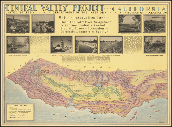 76-Pictorial Maps and California Map By Hoen & Co.