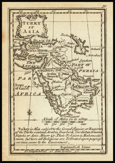 52-Middle East, Arabian Peninsula and Turkey & Asia Minor Map By John Gibson