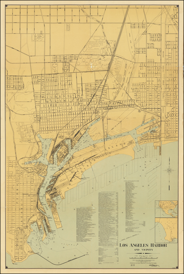 34-Los Angeles Map By Harbor Department of the City of Los Angeles