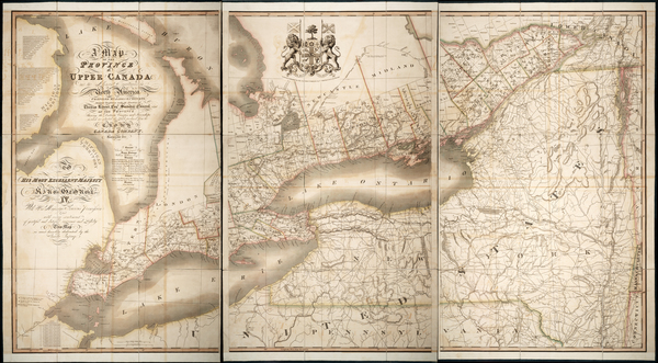 52-Canada Map By James G. Chewett  &  Thomas Ridout