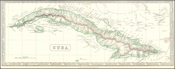 14-Cuba Map By George Philip & Son