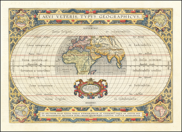 39-World Map By Abraham Ortelius