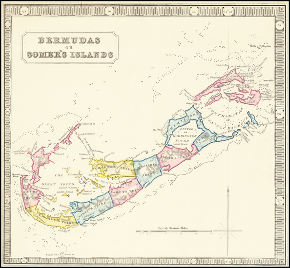 88-Bermuda Map By George Philip & Son