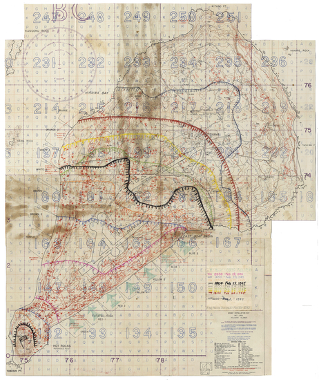 61-Japan, Other Pacific Islands and World War II Map By U.S. Navy Photographic Interpretation Squa