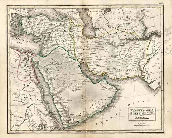 52-Asia, Central Asia & Caucasus, Middle East and Turkey & Asia Minor Map By J.C. Russell 