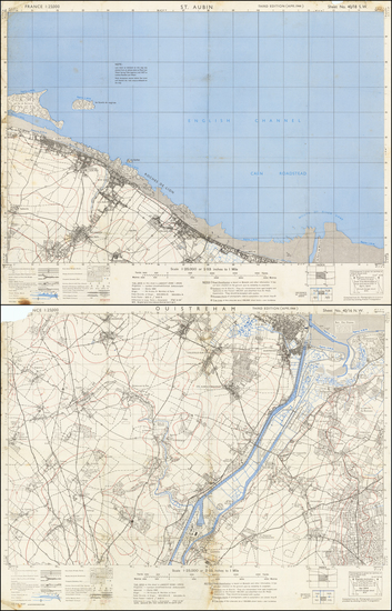 93-France and World War II Map By War Office