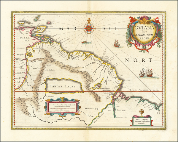 93-Guianas & Suriname Map By Jan Jansson