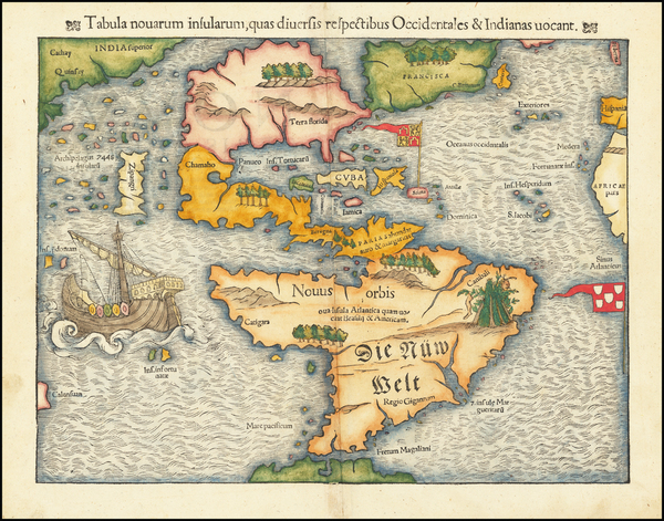 91-Western Hemisphere, North America, South America, Japan, Pacific and America Map By Sebastian M