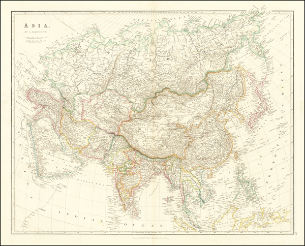 61-Asia Map By John Arrowsmith