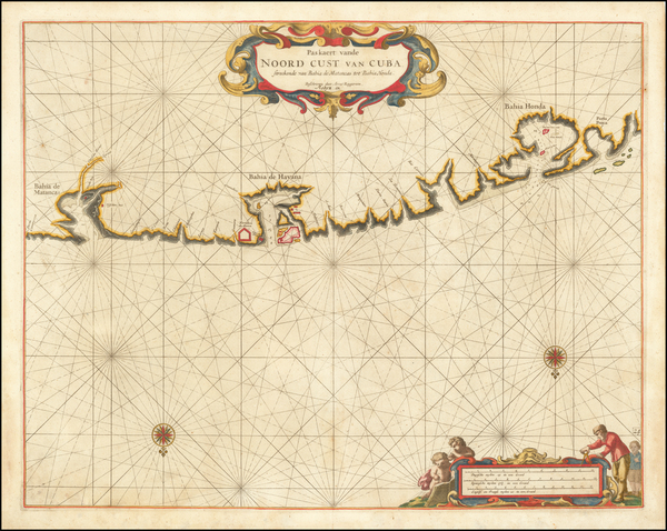 2-Cuba Map By Arent Roggeveen / Jacobus Robijn