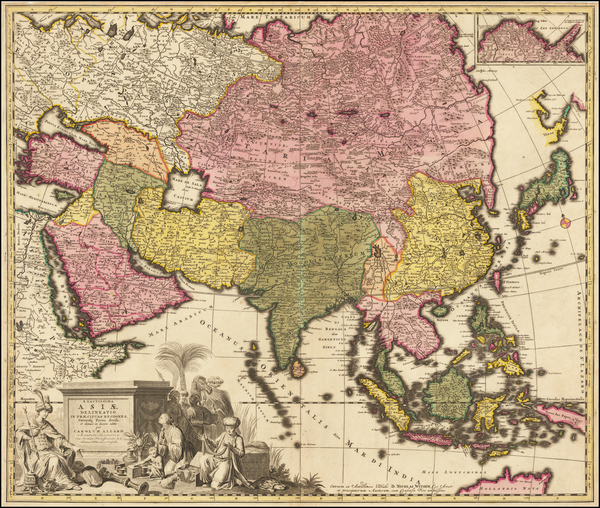 23-Asia Map By Carel Allard