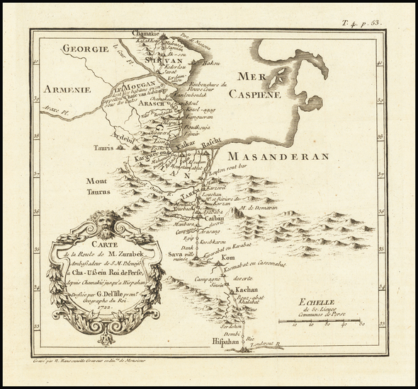 37-Persia & Iraq Map By Claude-August De Berey