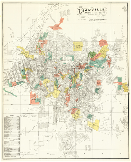 18-Colorado and Colorado Map By Charles F. Saunders