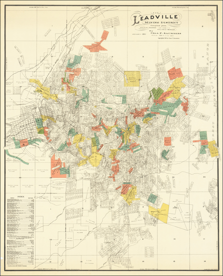 97-Colorado and Colorado Map By Charles F. Saunders