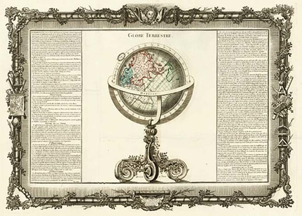 27-World, Eastern Hemisphere and Curiosities Map By Buy de Mornas