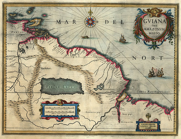 8-South America Map By Willem Janszoon Blaeu