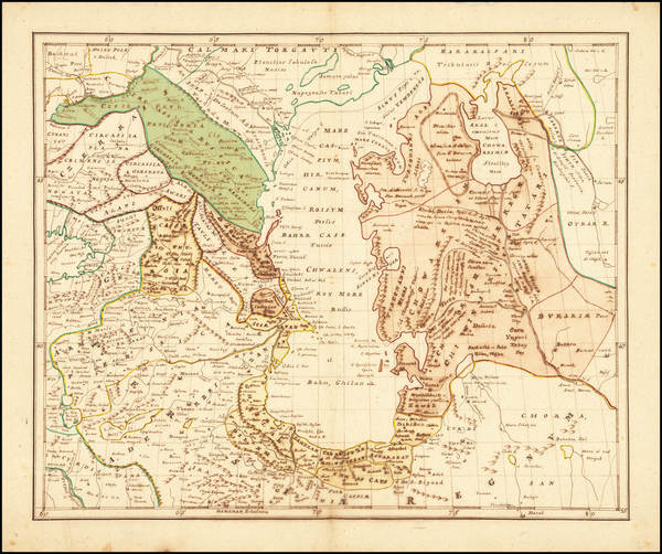 6-Central Asia & Caucasus and Persia & Iraq Map By Anonymous