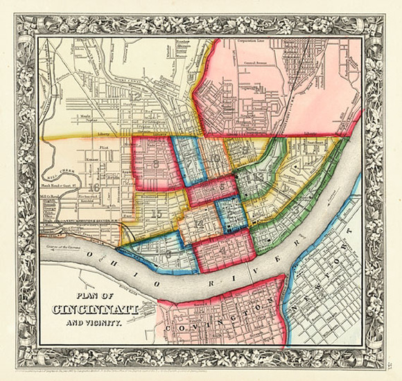 16-Midwest Map By Samuel Augustus Mitchell Jr.