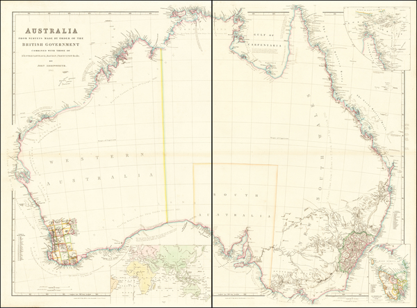 20-Australia Map By John Arrowsmith