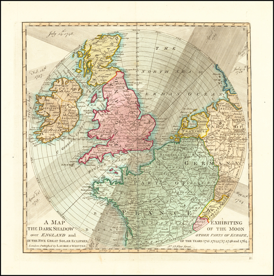 95-Europe, British Isles and England Map By Laurie & Whittle