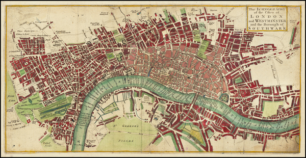 79-London Map By William Owen