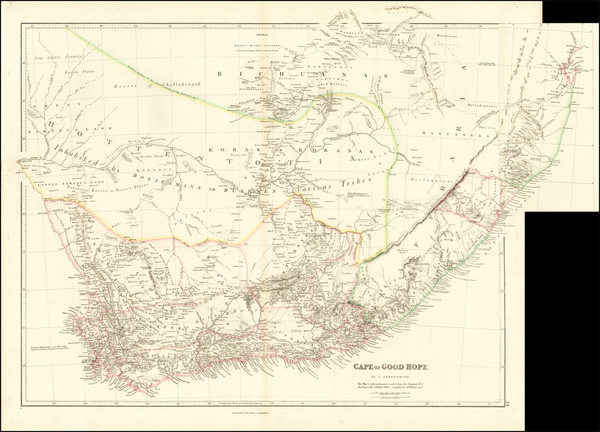 12-South Africa Map By John Arrowsmith