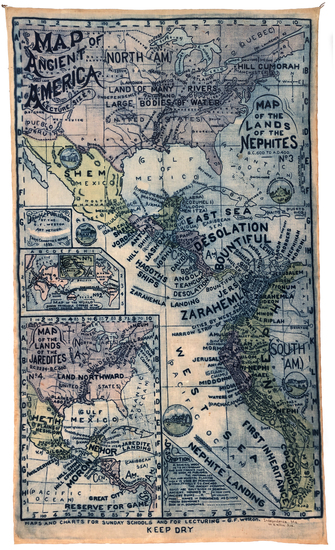 25-Utah, Utah and America Map By G. F. Weston