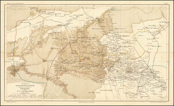 34-China Map By Heinrich Kiepert