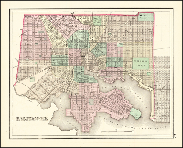 91-Maryland Map By O.W. Gray