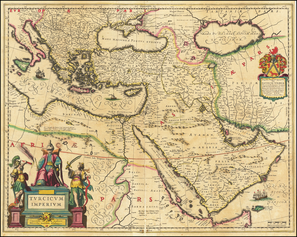 40-Turkey, Mediterranean, Middle East, Turkey & Asia Minor and Balearic Islands Map By Johanne