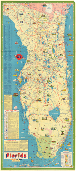 84-Florida Map By Rand McNally & Company