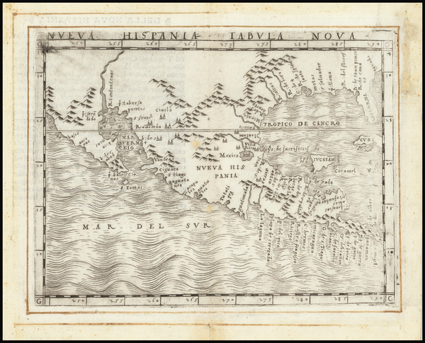 99-Florida, South, Texas, Southwest, Rocky Mountains, Mexico and Baja California Map By Giacomo Ga