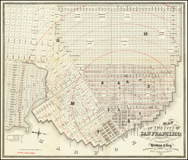 49-San Francisco & Bay Area Map By Britton & Rey