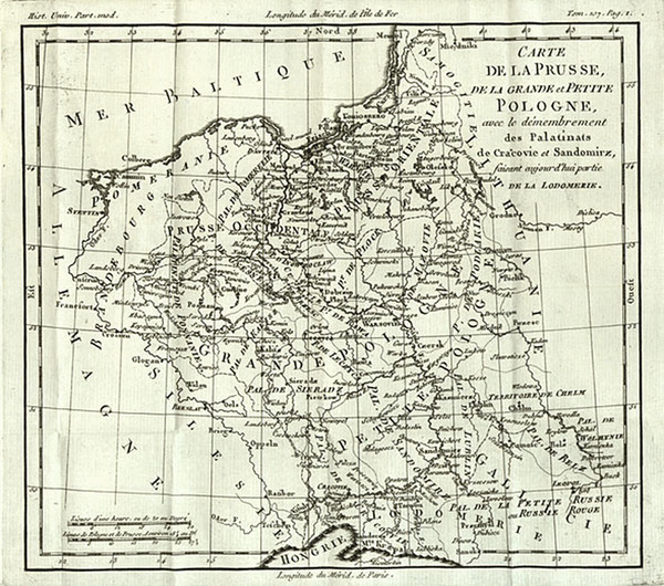 31-Europe, Poland, Baltic Countries and Germany Map By Louis Brion de la Tour