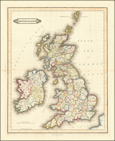 75-Europe and British Isles Map By Daniel Lizars