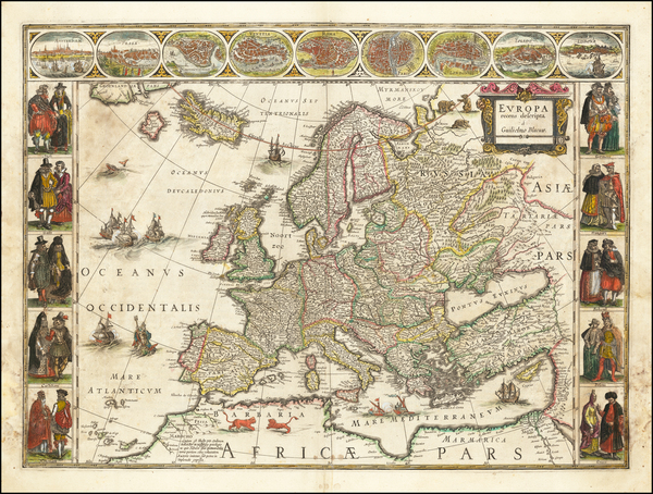 6-Europe Map By Willem Janszoon Blaeu