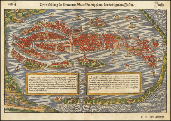 3-Venice Map By Sebastian Munster