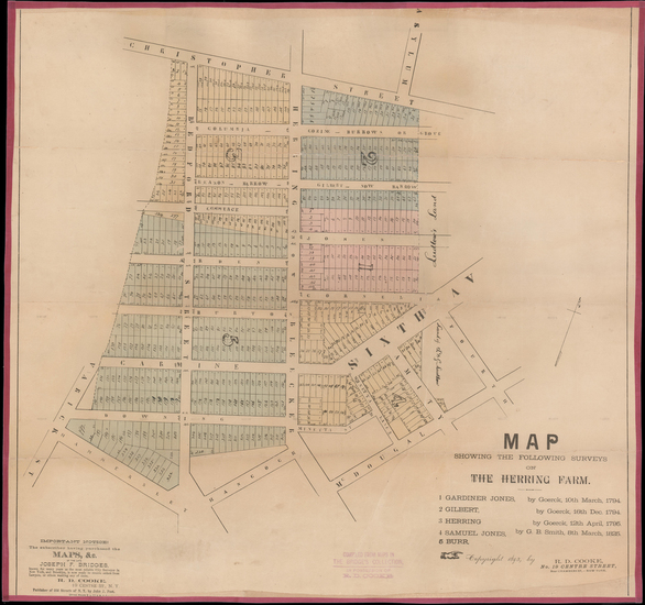 61-New York City Map By Richard D. Cooke