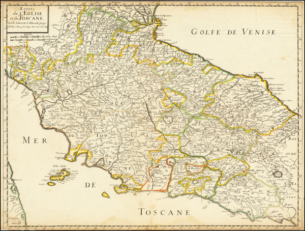 4-Northern Italy Map By Nicolas Sanson