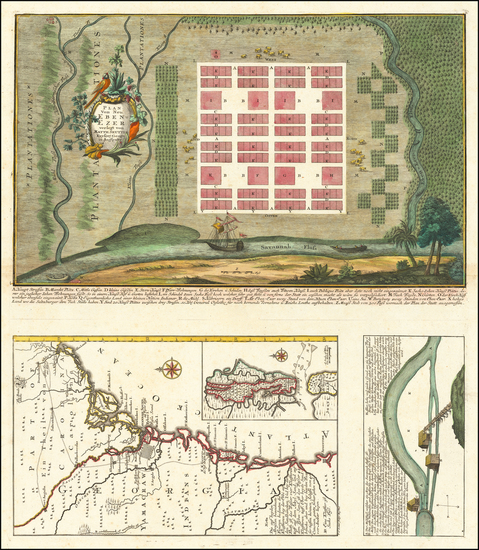 86-Southeast and Georgia Map By Matthaus Seutter