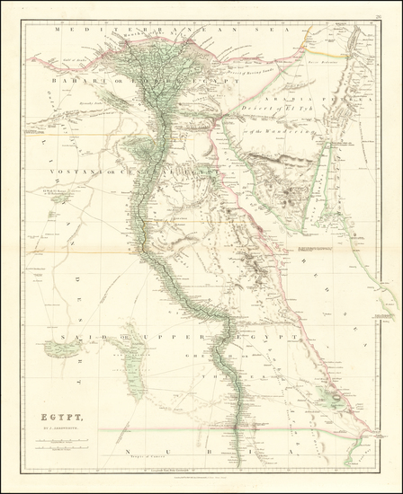 21-Egypt Map By John Arrowsmith