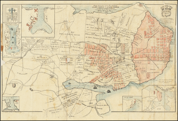 92-Cuba Map By Jose Maria De La Torre