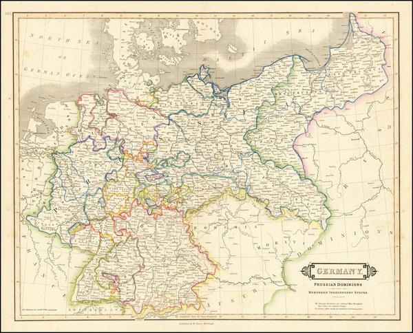 79-Baltic Countries and Germany Map By Daniel Lizars